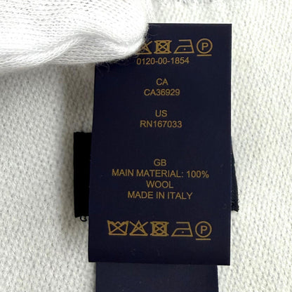 Excellent LOUIS VUITTON Scarf LV Essential Scarf Monogram fringe wool M77727