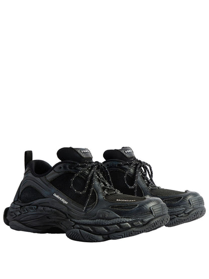 Balenciaga Women Triple S.2 Worn-Out Effect Mesh Sneakers