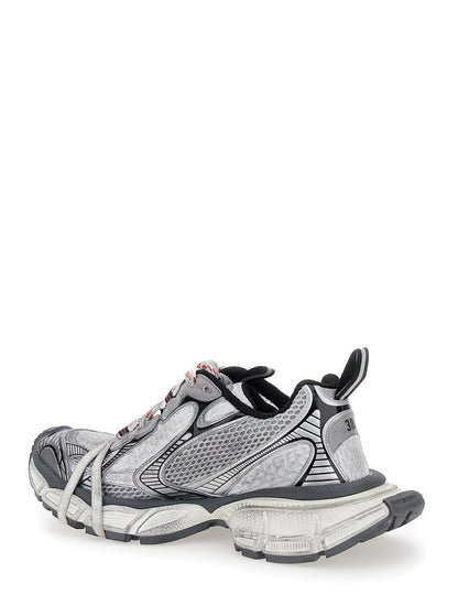 Balenciaga Women '3Xl' Grey Low Top Sneakers With Logo Detail In Tech Fabric Woman
