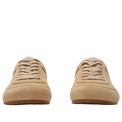 (WMNS) Burberry Leather Knight Runner Sneakers 'Flax Beige Dove Beige' 81278001