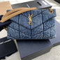 YSL Puffer Denim Bag - 29¡Á17¡Á11cm