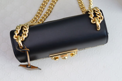 Gucci Padlock 20 Ophidia Leather Black 20 x 9 x 14cm