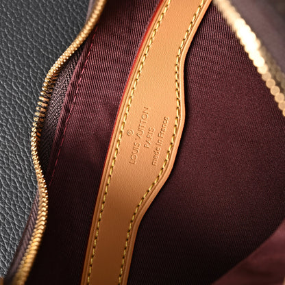 Louis Vuitton Boulogne Monogram Canvas Shoulder Bag – Classic Brown with Vachetta Leather Trim (M45832)