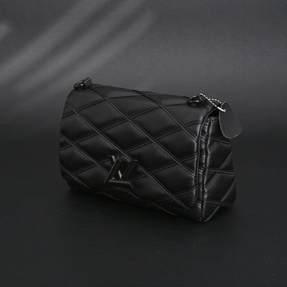 Louis Vuitton GO-14 MM Quilted Leather Chain Shoulder Bag – Black