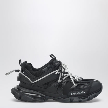 Balenciaga Low Track Sneakers In Black And White Men