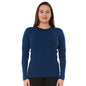 Midweight Women's Wool Crew Top -  100% Merino Wool