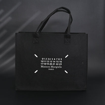 Maison Margiela MM6 Tote Bag – Limited Edition Black Canvas Shopper