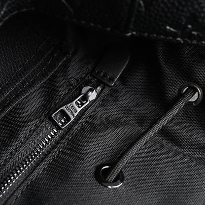 Louis Vuitton Christopher PM Backpack Monogram Shadow Black Leather