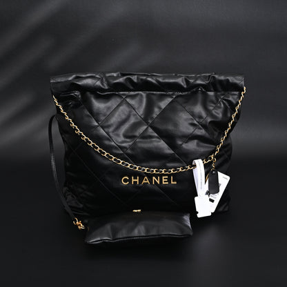 Chanel 19 Flap Bag – Black Quilted Lambskin with Gold & Ruthenium Hardware