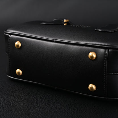 Miu Miu Leather Top Handle Satchel – Classic Black