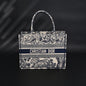 Dior Book Tote Bag – Blue Toile de Jouy Embroidery