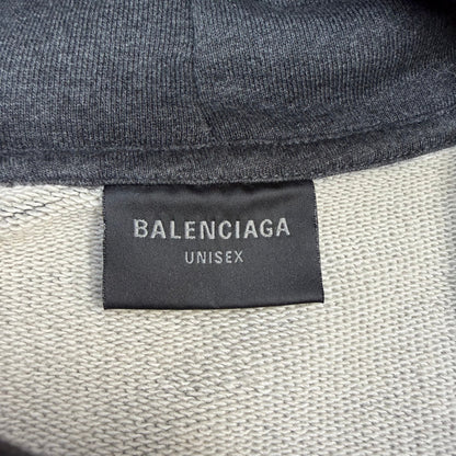 Balenciaga Tape Type Ripped Hoodie Women