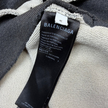 Balenciaga Tape Type Ripped Hoodie Women