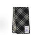 Burberry Men Wool Knit Scarf, Check Plaid Pattern, Black/White