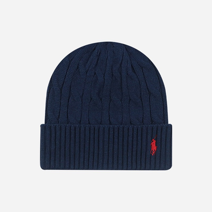 Ralph Lauren Cable Knit Beanie, Navy