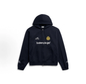 Balenciaga Soccer Series Zip‑Up Hoodie Oversized Unisex Navy Sweatshirt