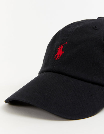 Cotton Chino Ball Cap - RL Black/RL2000 Red