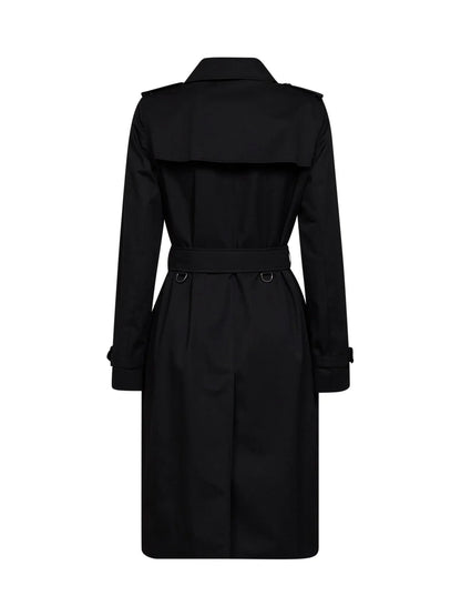 Burberry Kensington Trench Coat — Black