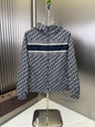 Dior Hooded Monogram Stripe Jacket
