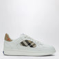 Burberry - White leather sneaker terrace and Check