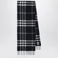 Burberry - Black Check cashmere scarf