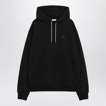 Burberry - Black sweatshirt with Check-pattern inserts