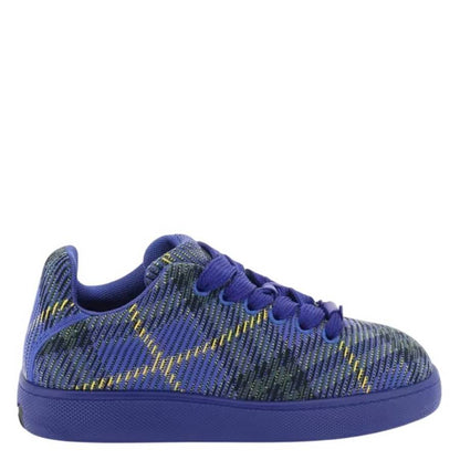 Burberry Check Nylon Knitted Box Sneakers