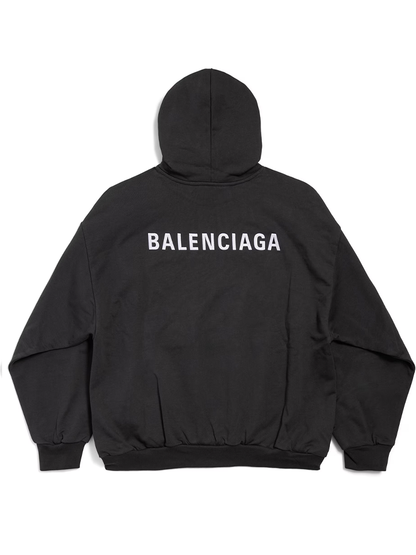 Balenciaga New Balenciaga Back Hoodie Medium Fit in Black