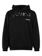 Balenciaga Hand Drawn-logo Cotton Hoodie Black