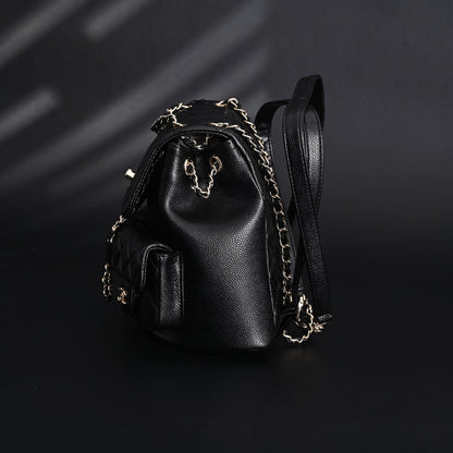 Chanel Duma Backpack – Black Quilted Lambskin with Gold-Tone Hardware (24A Collection)