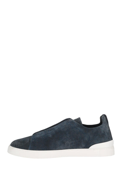 Sneakers Triple Stitch in camoscio