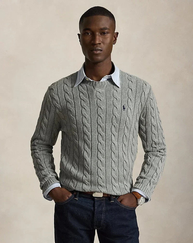 Polo Ralph Lauren — Cable-Knit Cotton Sweater